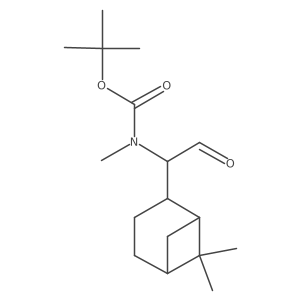 tert-butyl N-{1-[(1S,5S)-6,6-dimethylbicyclo[3.1.1]heptan-2-yl]-2-oxoethyl}-N-methylcarbamate Structure