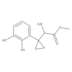 Methyl 2-amino-2-[1-(2,3-dihydroxyphenyl)cyclopropyl]acetate Structure