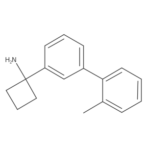 1-[3-(2-Methylphenyl)phenyl]cyclobutan-1-amine结构式