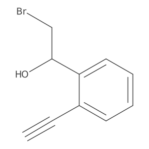 2-Bromo-1-(2-ethynylphenyl)ethan-1-ol Structure