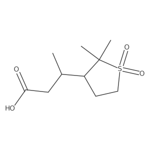 3-(2,2-Dimethyl-1,1-dioxo-1lambda6-thiolan-3-yl)butanoic acid结构式