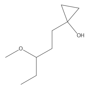 1-(3-Methoxypentyl)cyclopropan-1-ol Structure