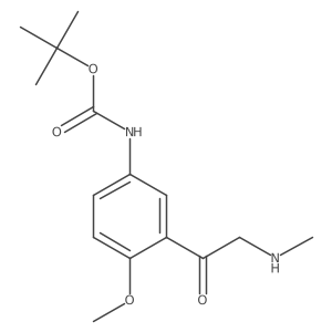 tert-butyl N-{4-methoxy-3-[2-(methylamino)acetyl]phenyl}carbamate Structure