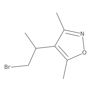 4-(1-Bromopropan-2-yl)-3,5-dimethyl-1,2-oxazole Structure
