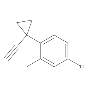 4-Chloro-1-(1-ethynylcyclopropyl)-2-methylbenzene结构式