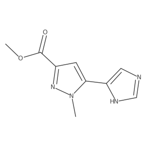 methyl 5-(1H-imidazol-4-yl)-1-methyl-1H-pyrazole-3-carboxylate结构式