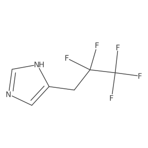4-(2,2,3,3,3-pentafluoropropyl)-1H-imidazole结构式