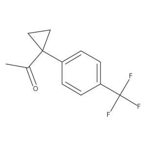 1-[1-[4-(Trifluoromethyl)phenyl]cyclopropyl]ethanone结构式