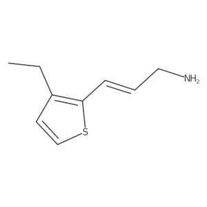 3-(3-Ethylthiophen-2-yl)prop-2-en-1-amine Structure