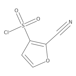 2-Cyanofuran-3-sulfonyl chloride结构式