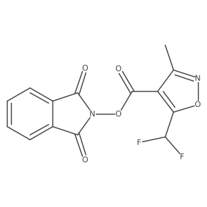 1,3-dioxo-2,3-dihydro-1H-isoindol-2-yl 5-(difluoromethyl)-3-methyl-1,2-oxazole-4-carboxylate Structure
