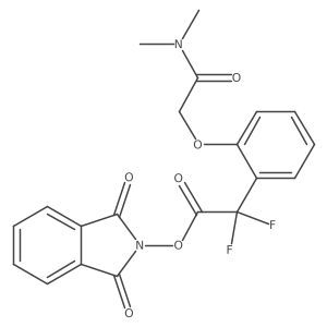 1,3-dioxo-2,3-dihydro-1H-isoindol-2-yl 2-{2-[(dimethylcarbamoyl)methoxy]phenyl}-2,2-difluoroacetate Structure
