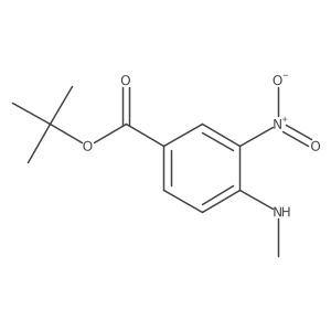 Tert-butyl 4-(methylamino)-3-nitrobenzoate结构式