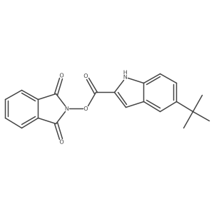 1,3-dioxo-2,3-dihydro-1H-isoindol-2-yl 5-tert-butyl-1H-indole-2-carboxylate Structure