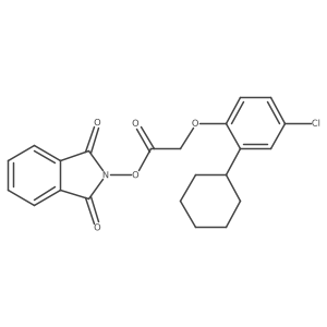 1,3-dioxo-2,3-dihydro-1H-isoindol-2-yl 2-(4-chloro-2-cyclohexylphenoxy)acetate Structure