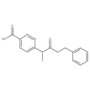 6-[Methyl(phenylmethoxycarbonyl)amino]pyridazine-3-carboxylic acid Structure