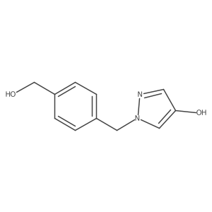 1-(4-Hydroxymethylbenzyl)-1H-pyrazol-4-ol Structure