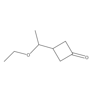 3-(1-Ethoxyethyl)cyclobutan-1-one Structure