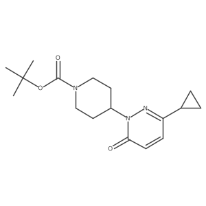 Tert-butyl 4-(3-cyclopropyl-6-oxopyridazin-1-yl)piperidine-1-carboxylate Structure