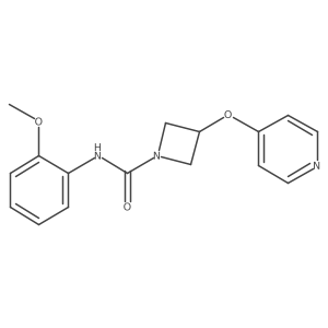 N-(2-Methoxyphenyl)-3-pyridin-4-yloxyazetidine-1-carboxamide结构式