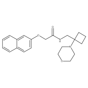 N-{[1-(morpholin-4-yl)cyclobutyl]methyl}-2-(naphthalen-2-yloxy)acetamide Structure