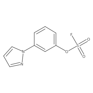 1-(3-Fluorosulfonyloxyphenyl)pyrazole结构式
