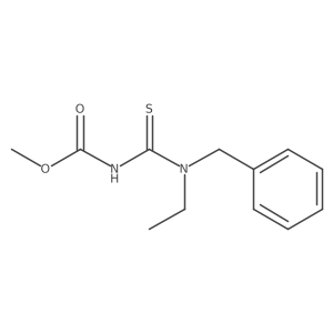 methyl N-[benzyl(ethyl)carbamothioyl]carbamate结构式