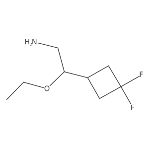 2-(3,3-Difluorocyclobutyl)-2-ethoxyethan-1-amine结构式