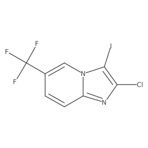 2-Chloro-3-iodo-6-(trifluoromethyl)imidazo[1,2-a]pyridine Structure