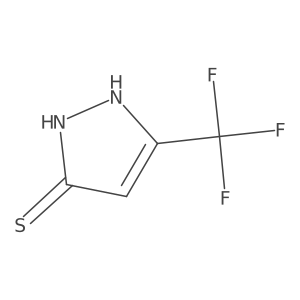 5-(Trifluoromethyl)-1,2-dihydro-3H-pyrazole-3-thione结构式