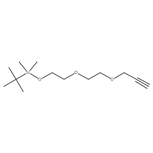 2,2,3,3-Tetramethyl-4,7,10-trioxa-3-silatridec-12-yne结构式