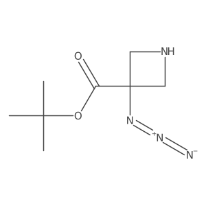 Tert-butyl 3-azidoazetidine-3-carboxylate结构式