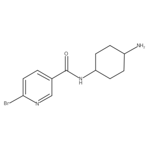 6-bromo-N-[(1r,4r)-4-aminocyclohexyl]pyridine-3-carboxamide Structure