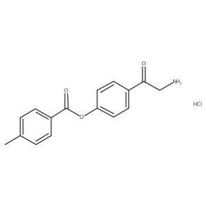 4-(2-Aminoacetyl)phenyl4-methylbenzoatehydrochloride结构式