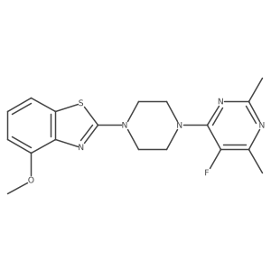 2-[4-(5-Fluoro-2,6-dimethylpyrimidin-4-yl)piperazin-1-yl]-4-methoxy-1,3-benzothiazole Structure