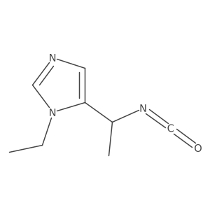 1-ethyl-5-(1-isocyanatoethyl)-1H-imidazole Structure