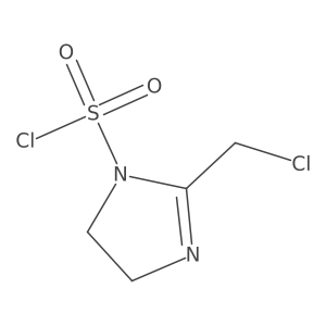 2-(chloromethyl)-4,5-dihydro-1H-imidazole-1-sulfonyl chloride结构式