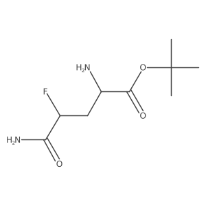 tert-butyl (2S,4S)-2-amino-4-carbamoyl-4-fluorobutanoate结构式