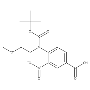 4-{[(Tert-butoxy)carbonyl](2-methoxyethyl)amino}-3-nitrobenzoic acid Structure