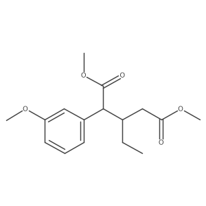 1,5-Dimethyl 3-ethyl-2-(3-methoxyphenyl)pentanedioate Structure