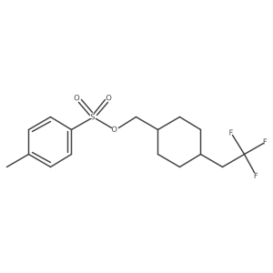 [4-(2,2,2-Trifluoroethyl)cyclohexyl]methyl 4-methylbenzene-1-sulfonate结构式
