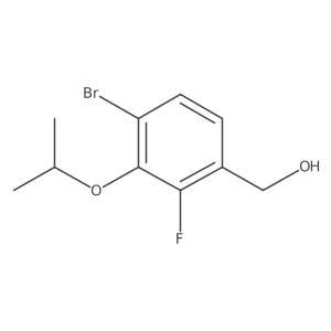 (4-Bromo-2-fluoro-3-isopropoxyphenyl)methanol结构式