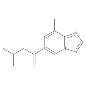 1-Butanone, 3-methyl-1-(8-methyl[1,2,4]triazolo[1,5-a]pyridin-6-yl)- Structure