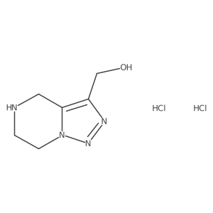 {4H,5H,6H,7H-[1,2,3]triazolo[1,5-a]pyrazin-3-yl}methanol dihydrochloride Structure