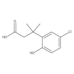 3-(5-Chloro-2-hydroxyphenyl)-3-methylbutanoic acid Structure