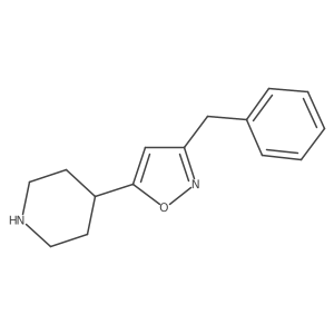 3-Benzyl-5-piperidin-4-yl-1,2-oxazole结构式