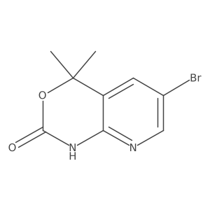 6-bromo-4,4-dimethyl-1,4-dihydro-2H-pyrido[2,3-d][1,3]oxazin-2-one Structure