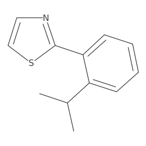 2-[2-(1-Methylethyl)phenyl]thiazole Structure