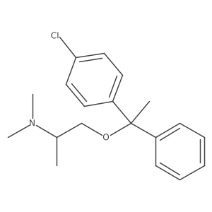 1-[1-(4-Chlorophenyl)-1-phenylethoxy]-N,N-dimethyl-2-propanamine结构式