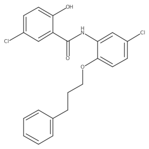 Benzamide,5-chloro-n-[5-chloro-2-(3-phenylpropoxy)phenyl]-2-hydroxy- Structure